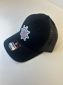 Trucker Hat - Solid Black - Bent Brim